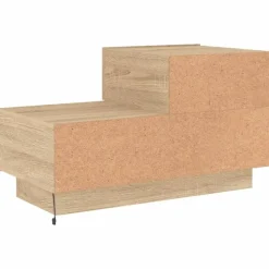 vidaXL - Nachtkastje - Bruin - Bewerkt hout