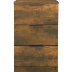 vidaXL - Nachtkastje - Bruin - Bewerkt hout - 2 stuks