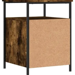 vidaXL - Nachtkastje - Bruin - Bewerkt hout - 2 stuks