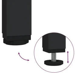 vidaXL - Nachtkastje - Bruin - Bewerkt hout - 2 stuks