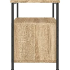 vidaXL - Nachtkastje - Bruin - Bewerkt hout