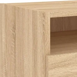 vidaXL - Nachtkastje - Bruin - Bewerkt hout - 2 stuks