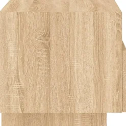 vidaXL - Nachtkastje - Bruin - Bewerkt hout - 2 stuks