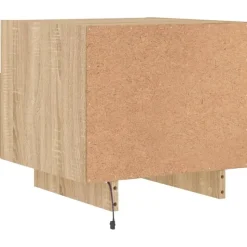 vidaXL - Nachtkastje - Bruin - Bewerkt hout - 2 stuks