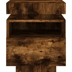 vidaXL - Nachtkastje - Bruin - Bewerkt hout - 2 stuks