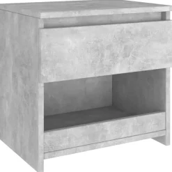 vidaXL - Nachtkastje - Grijs - Bewerkt hout - 2 stuks