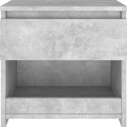 vidaXL - Nachtkastje - Grijs - Bewerkt hout - 2 stuks