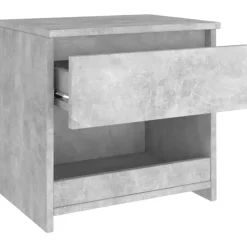 vidaXL - Nachtkastje - Grijs - Bewerkt hout - 2 stuks