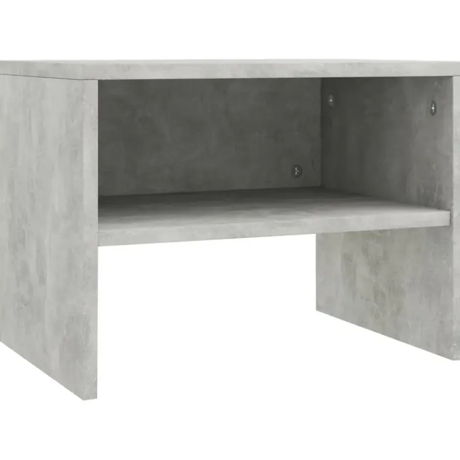 vidaXL - Nachtkastje - Grijs - Bewerkt hout