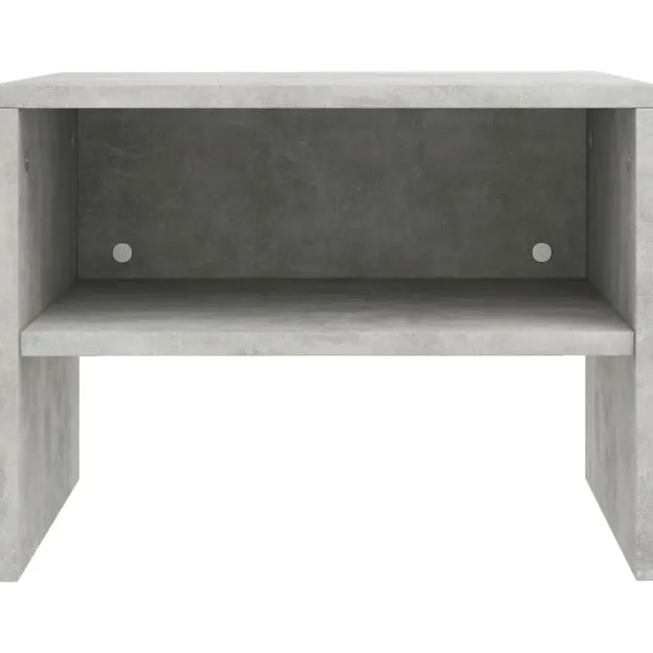 vidaXL - Nachtkastje - Grijs - Bewerkt hout