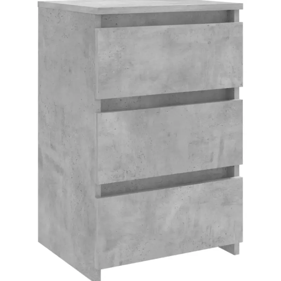 vidaXL - Nachtkastje - Grijs - Bewerkt hout