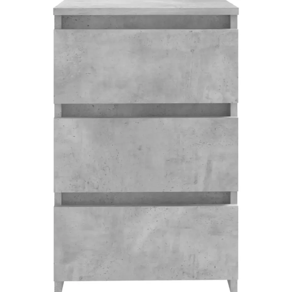 vidaXL - Nachtkastje - Grijs - Bewerkt hout