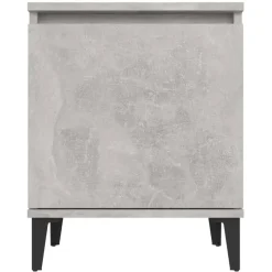 vidaXL - Nachtkastje - Grijs - Bewerkt hout - 2 stuks
