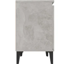 vidaXL - Nachtkastje - Grijs - Bewerkt hout - 2 stuks