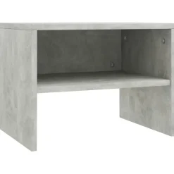 vidaXL - Nachtkastje - Grijs - Bewerkt hout - 2 stuks