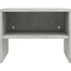 vidaXL - Nachtkastje - Grijs - Bewerkt hout - 2 stuks