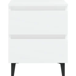 vidaXL - Nachtkastje - Wit - Bewerkt hout - 2 stuks
