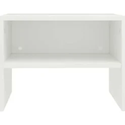 vidaXL - Nachtkastje - Wit - Bewerkt hout - 2 stuks