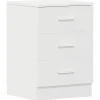 vidaXL - Nachtkastje - Wit - Bewerkt hout