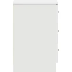 vidaXL - Nachtkastje - Wit - Bewerkt hout