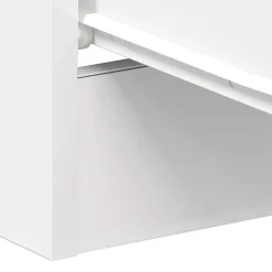 vidaXL - Nachtkastje - Wit - Bewerkt hout