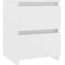 vidaXL - Nachtkastje - Wit - Bewerkt hout - 2 stuks