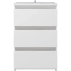 vidaXL - Nachtkastje - Wit - Bewerkt hout - 2 stuks