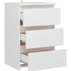 vidaXL - Nachtkastje - Wit - Bewerkt hout - 2 stuks