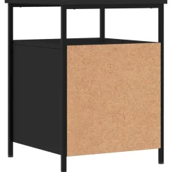 vidaXL - Nachtkastje - Zwart - Bewerkt hout - 2 stuks