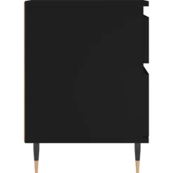 vidaXL - Nachtkastje - Zwart - Bewerkt hout - 2 stuks