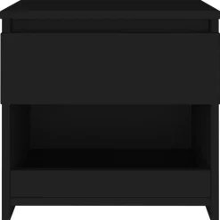 vidaXL - Nachtkastje - Zwart - Bewerkt hout - 2 stuks