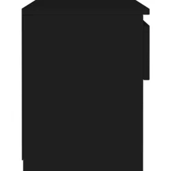 vidaXL - Nachtkastje - Zwart - Bewerkt hout - 2 stuks