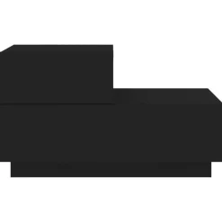 vidaXL - Nachtkastje - Zwart - Bewerkt hout