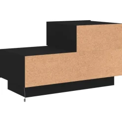 vidaXL - Nachtkastje - Zwart - Bewerkt hout