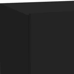 vidaXL - Nachtkastje - Zwart - Bewerkt hout