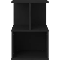 vidaXL - Nachtkastje - Zwart - Bewerkt hout