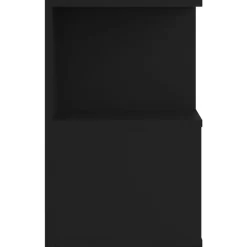 vidaXL - Nachtkastje - Zwart - Bewerkt hout