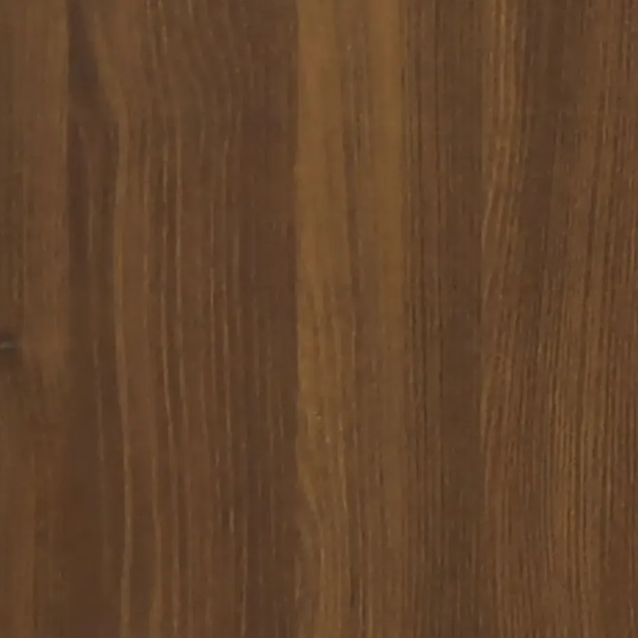 vidaXL - Nachtkastje met lade en deur - Bruin eiken - Bewerkt hout - 50x36x60 cm