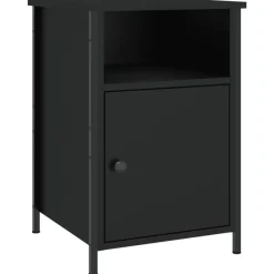 vidaXL - Nachtkastjes - Zwart - Bewerkt hout - 40 x 42 x 60 cm - 2 stuks