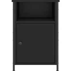 vidaXL - Nachtkastjes - Zwart - Bewerkt hout - 40 x 42 x 60 cm - 2 stuks