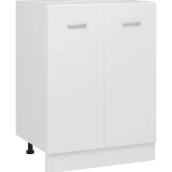 vidaXL - Onderkast - Wit - Bewerkt hout