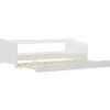 vidaXL - Onderschuifbed - Wit - Grenenhout - 90x200 cm