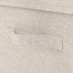 vidaXL - Opbergbox Opbergboxen - Crème - Stof