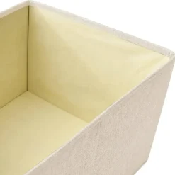 vidaXL - Opbergbox Opbergboxen - Crème - Stof