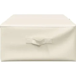 vidaXL - Opbergbox Opbergboxen - Crème - Stof - 2 stuks