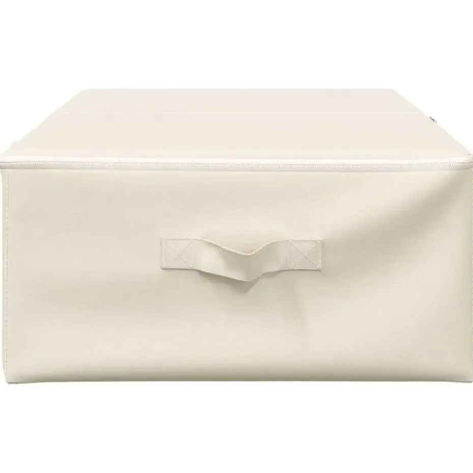 vidaXL - Opbergbox Opbergboxen - Crème - Stof - 2 stuks