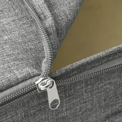 vidaXL - Opbergbox Opbergboxen - Grijs - Stof - 2 stuks