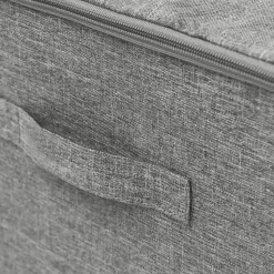 vidaXL - Opbergbox Opbergboxen - Grijs - Stof - 2 stuks