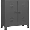 vidaXL - Opbergkast - Antraciet - Staal