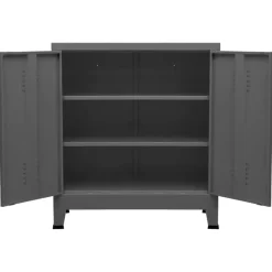 vidaXL - Opbergkast - Antraciet - Staal